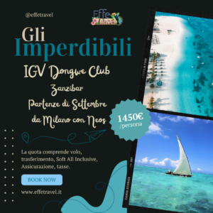 IMPERDIBILI ZANZIBAR 21AGO